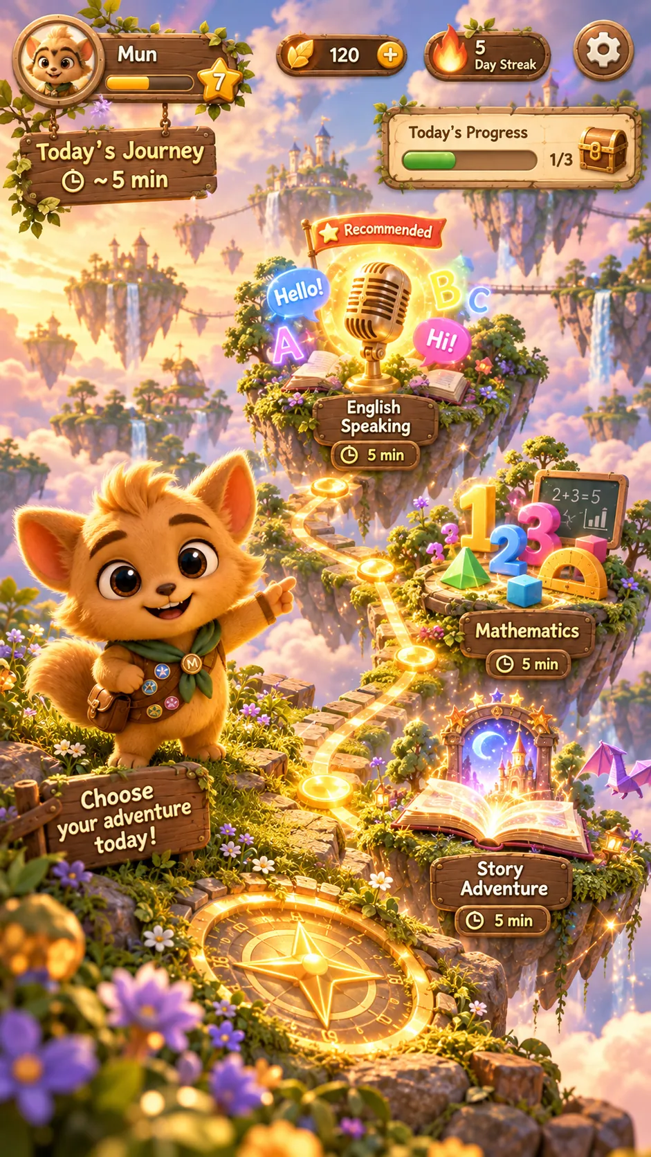 Doryn Daily Journey screen
