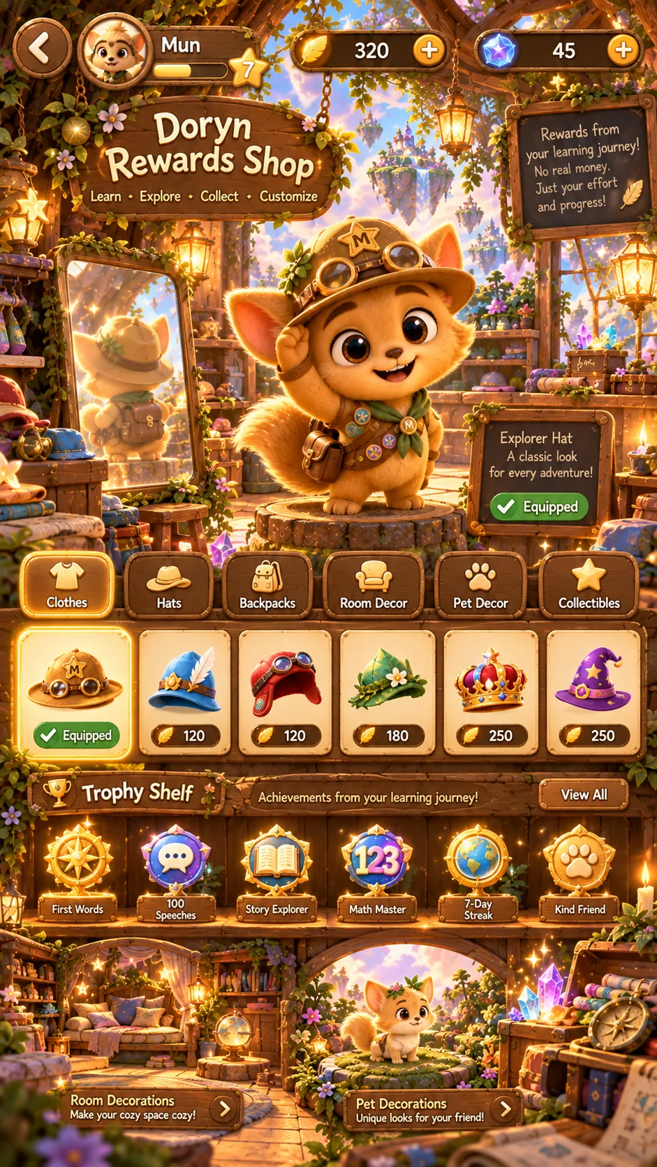 Doryn Rewards Shop